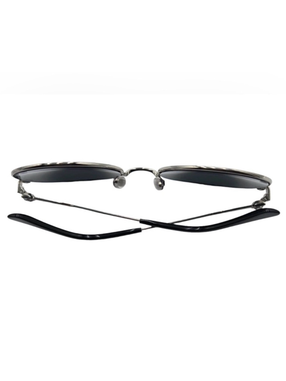 Jimmy Choo Lilo Round Metal Sunglasses in Silver - Picture 8 of 12